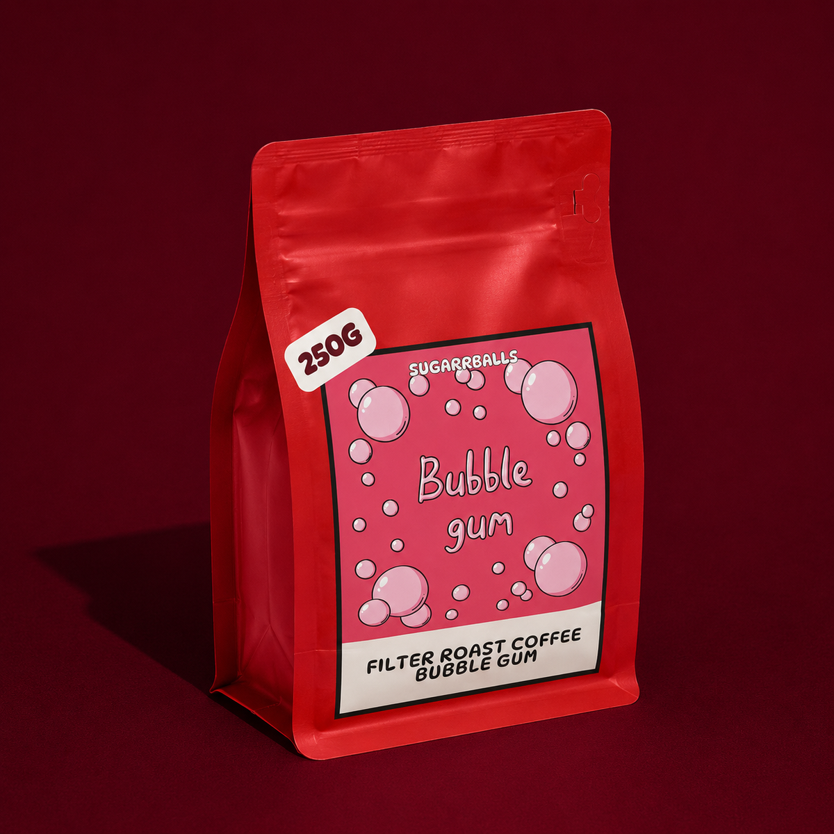 Bubble gum filter roast beans